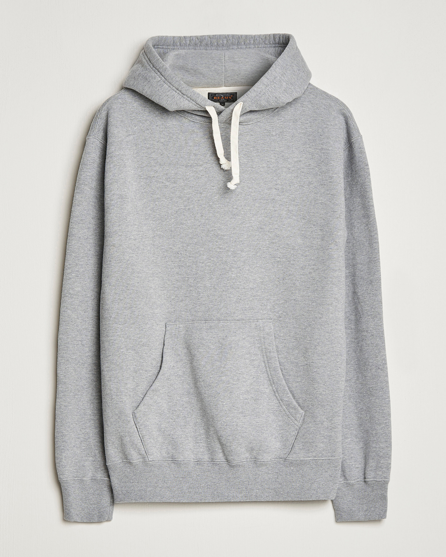 Herren | Pullover | BEAMS PLUS | Japanese Cotton Hoodie Heather Grey