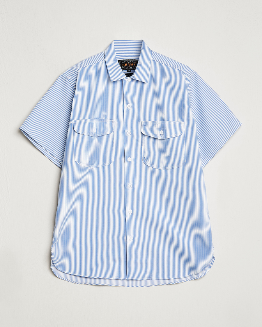 Herren | Hemden | BEAMS PLUS | Short Sleeve Work Shirt Light Blue