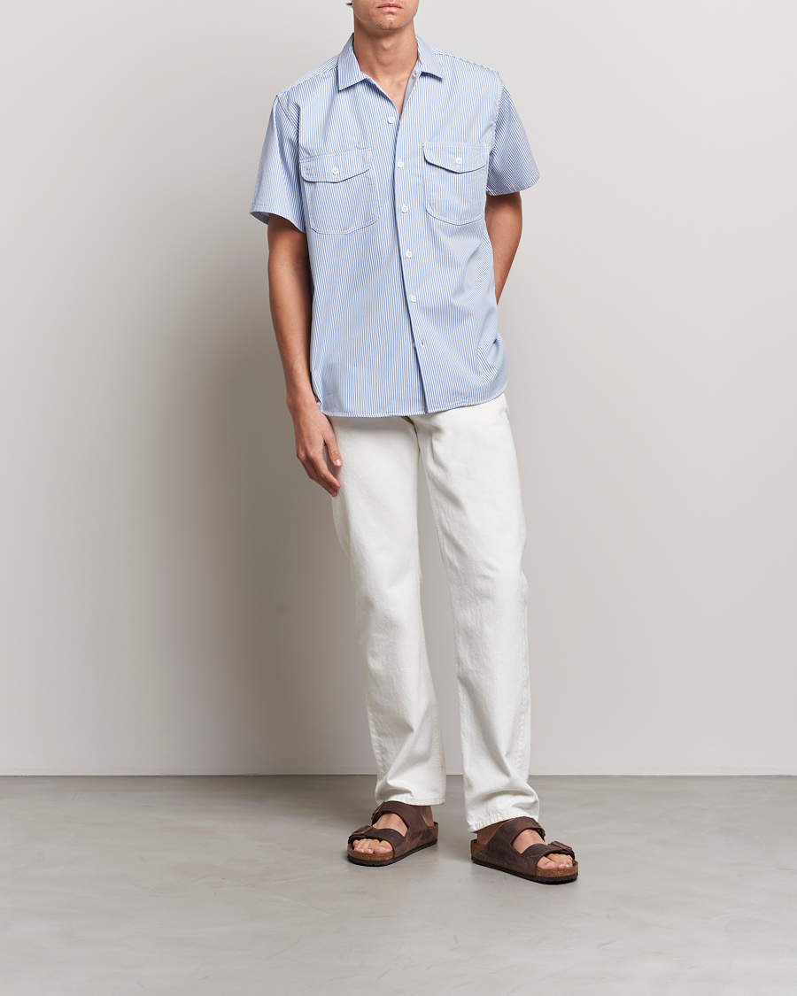 Herren | Hemden | BEAMS PLUS | Short Sleeve Work Shirt Light Blue