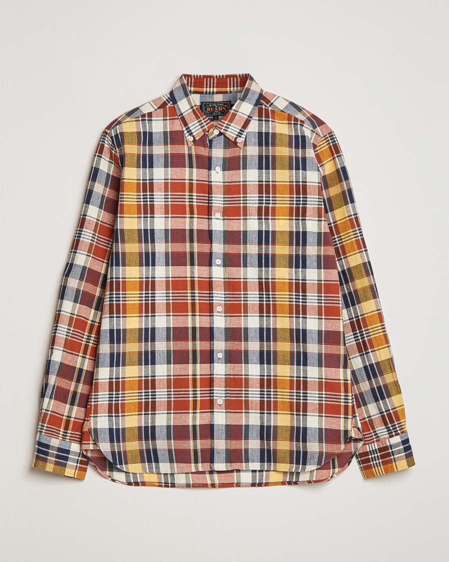 Herren | Hemden | BEAMS PLUS | Indian Madras Button Down Shirt Brown Check