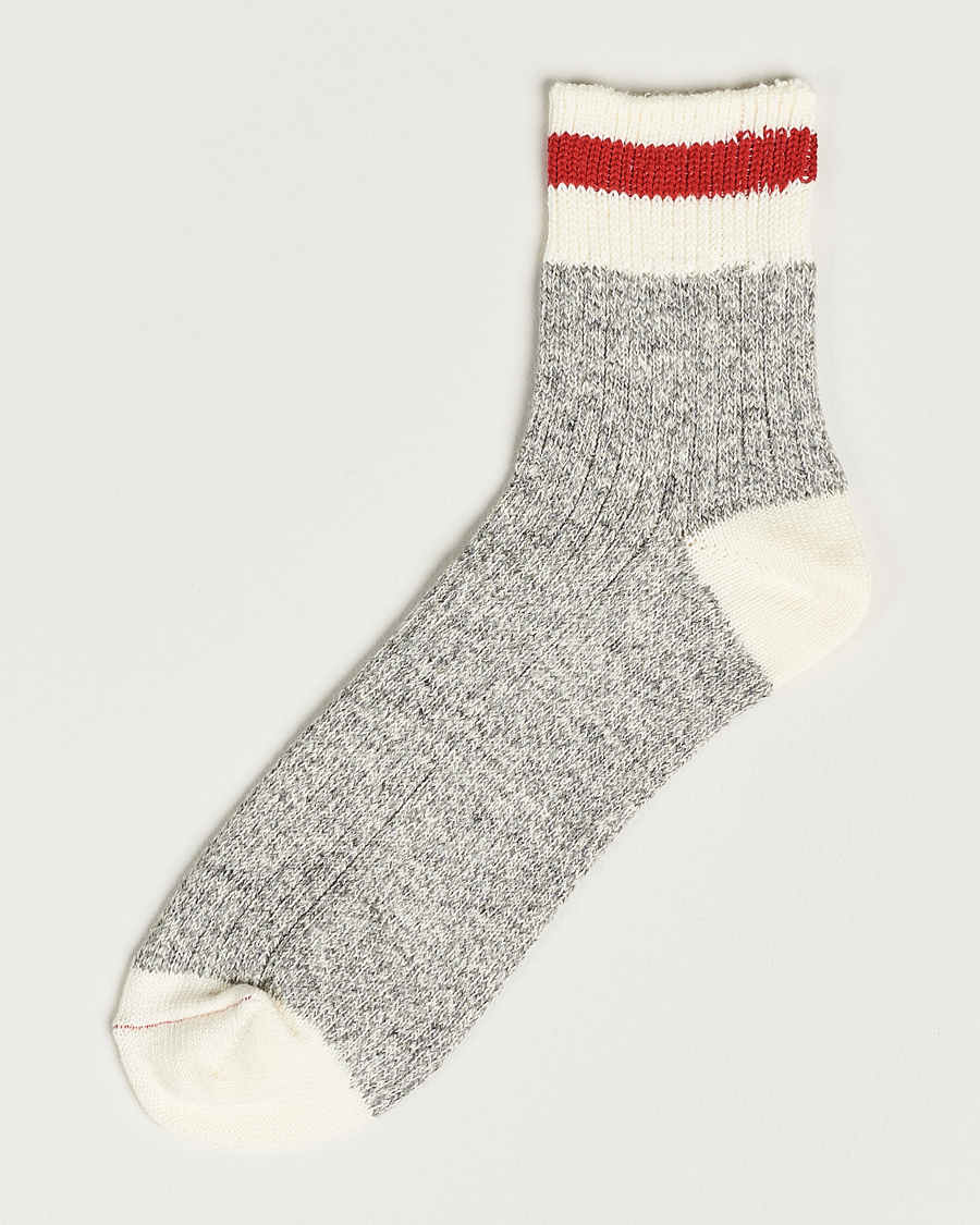 Herren | Unterwäsche | BEAMS PLUS | 1/4 Rag Socks Grey/Red