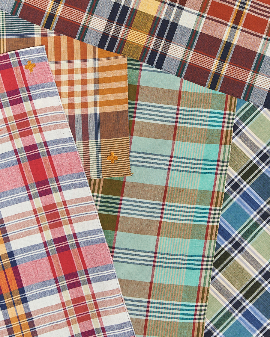 Herren | BEAMS PLUS Handkerchief 5-Pack Multicolor Madras | BEAMS PLUS | Handkerchief 5-Pack Multicolor Madras