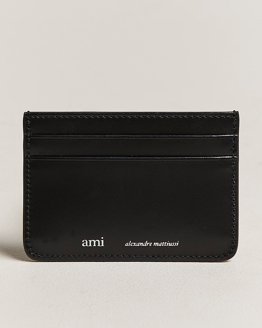 Herren | AMI Leather Card Holder Black | AMI | Leather Card Holder Black
