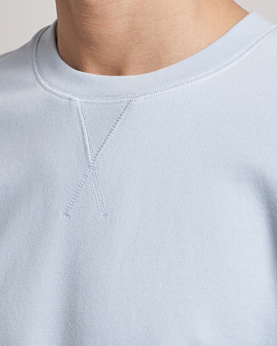 Herren | Pullover | Sunspel | Loopback Sweatshirt Pastel Blue