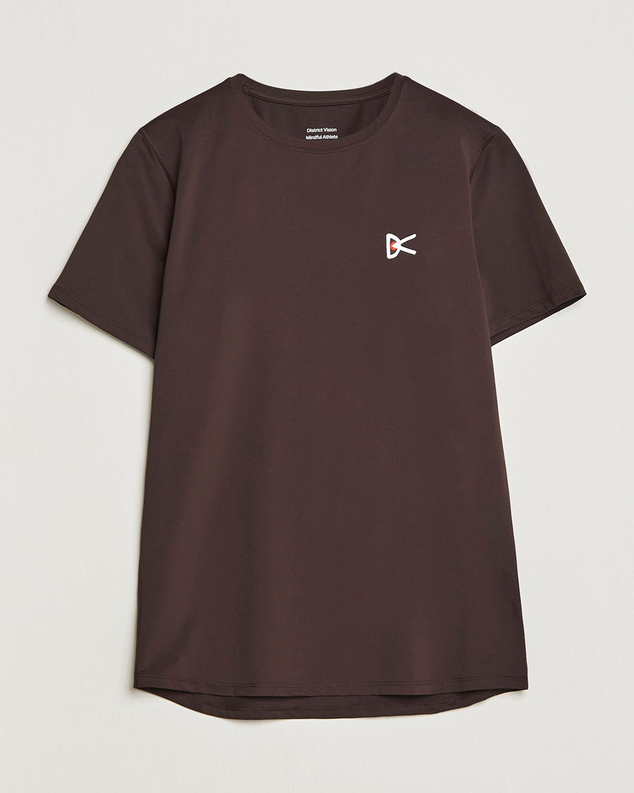 Herren | T-Shirts | District Vision | Deva-Tech Short Sleeve T-Shirt Cacao