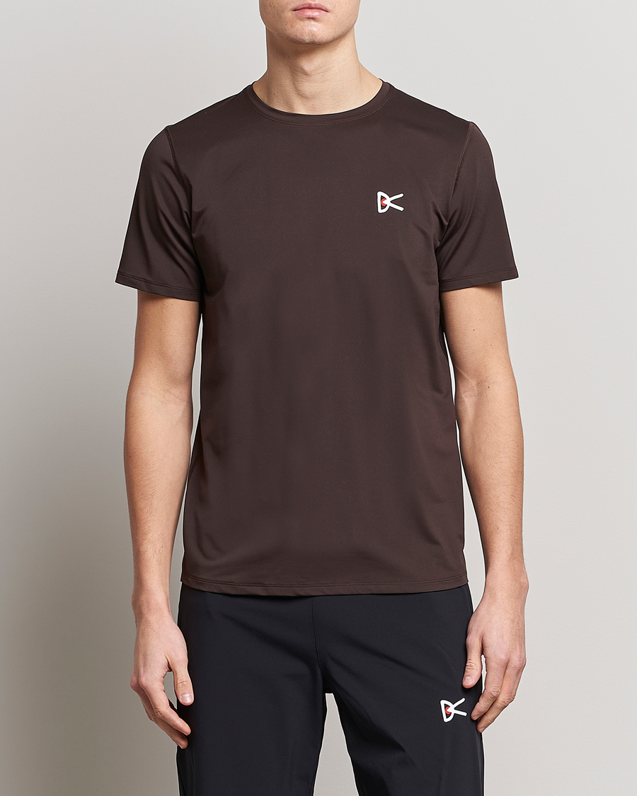 Herren | T-Shirts | District Vision | Deva-Tech Short Sleeve T-Shirt Cacao