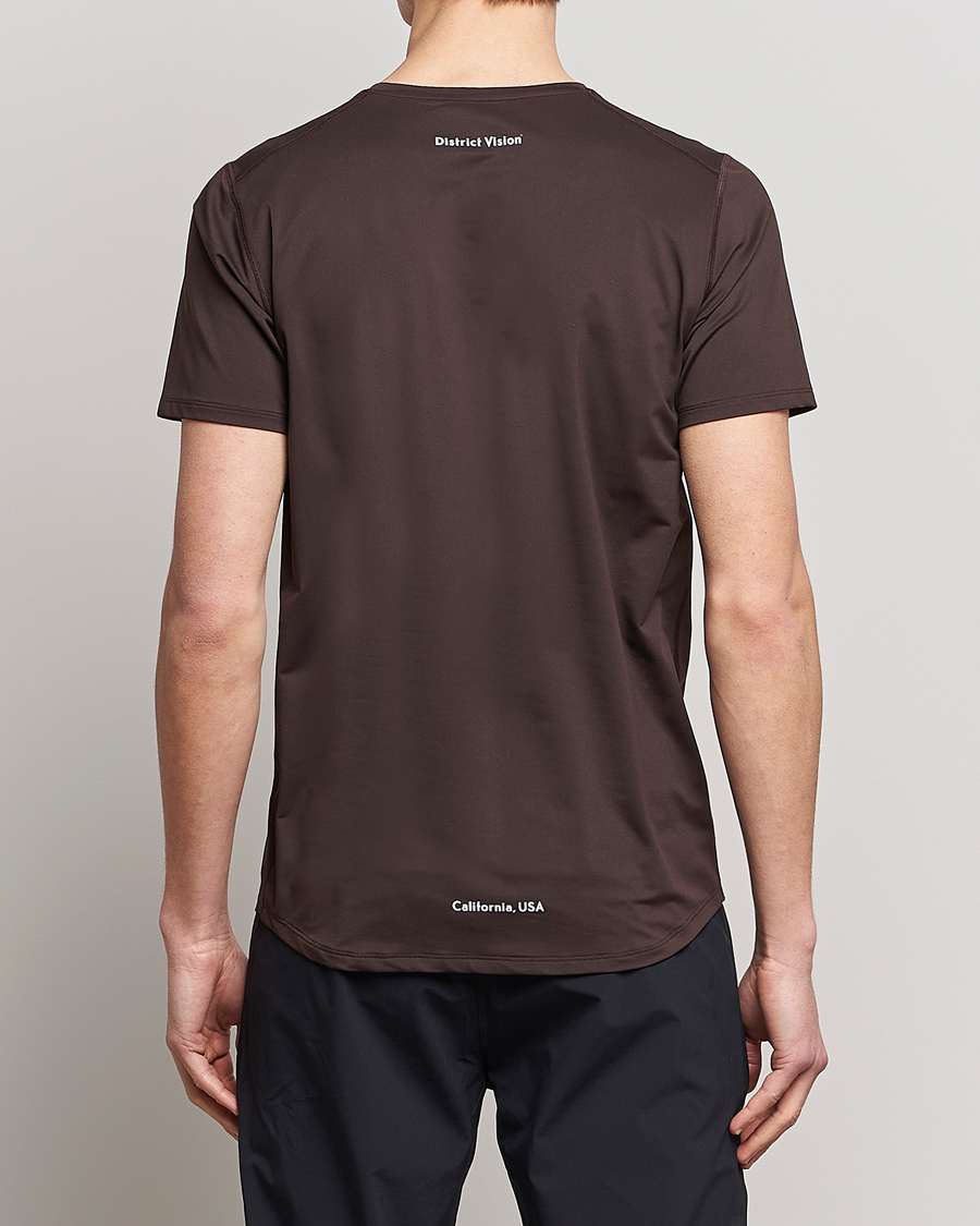 Herren | T-Shirts | District Vision | Deva-Tech Short Sleeve T-Shirt Cacao