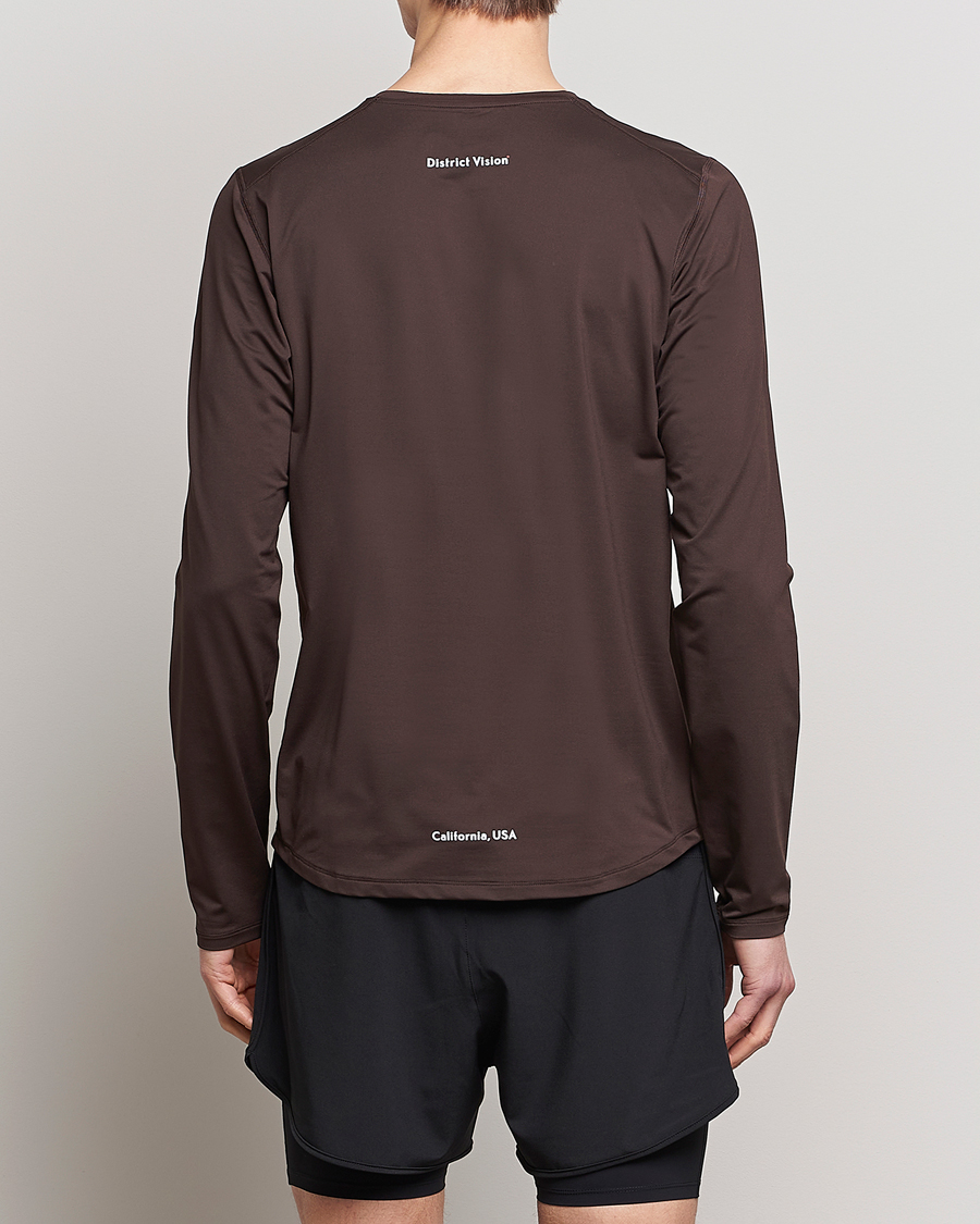 Herren | T-Shirts | District Vision | Deva-Tech Long Sleeve T-Shirt Cacao