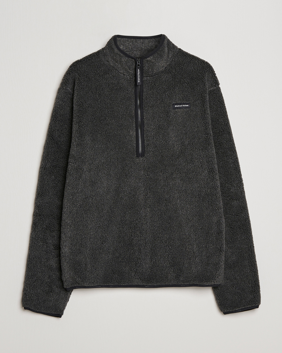 Herren | Pullover | District Vision | Doug Half Zip Fleece Charcoal