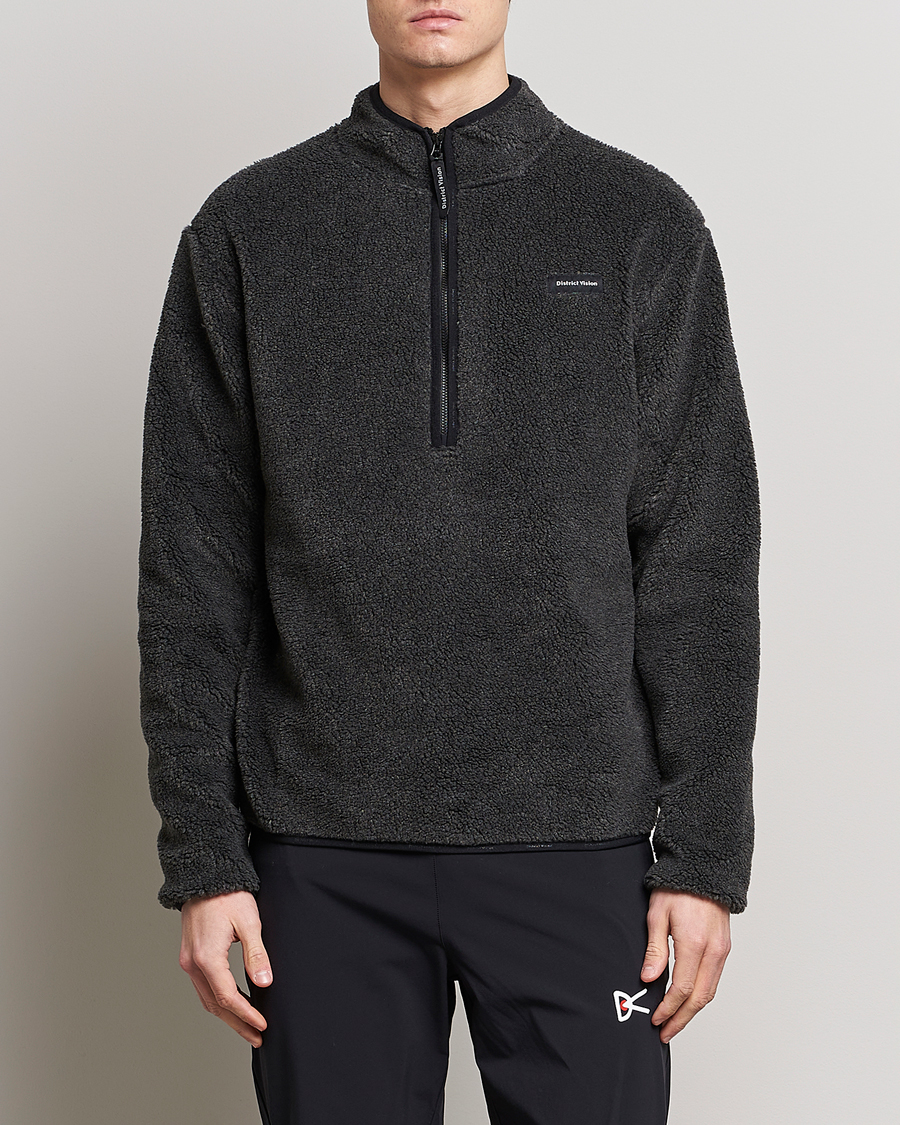 Herren | Pullover | District Vision | Doug Half Zip Fleece Charcoal