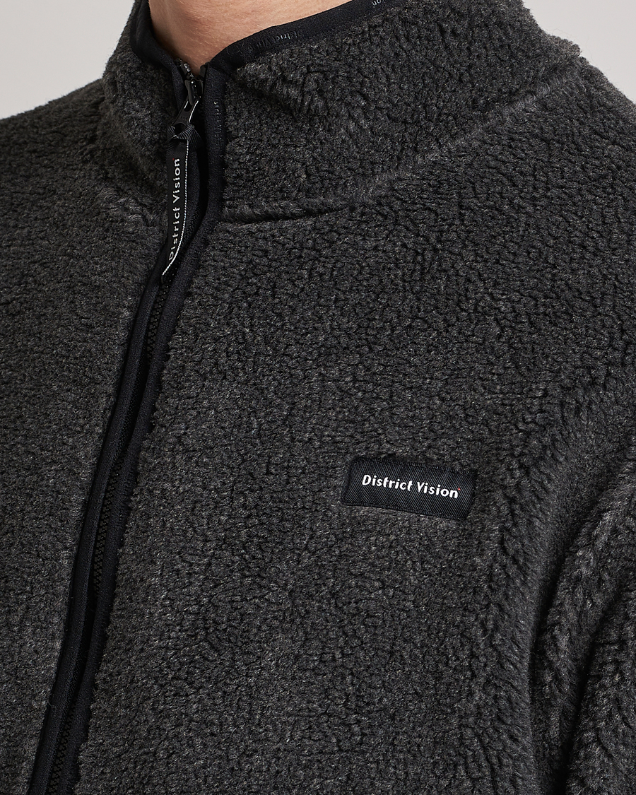 Herren | Pullover | District Vision | Doug Half Zip Fleece Charcoal
