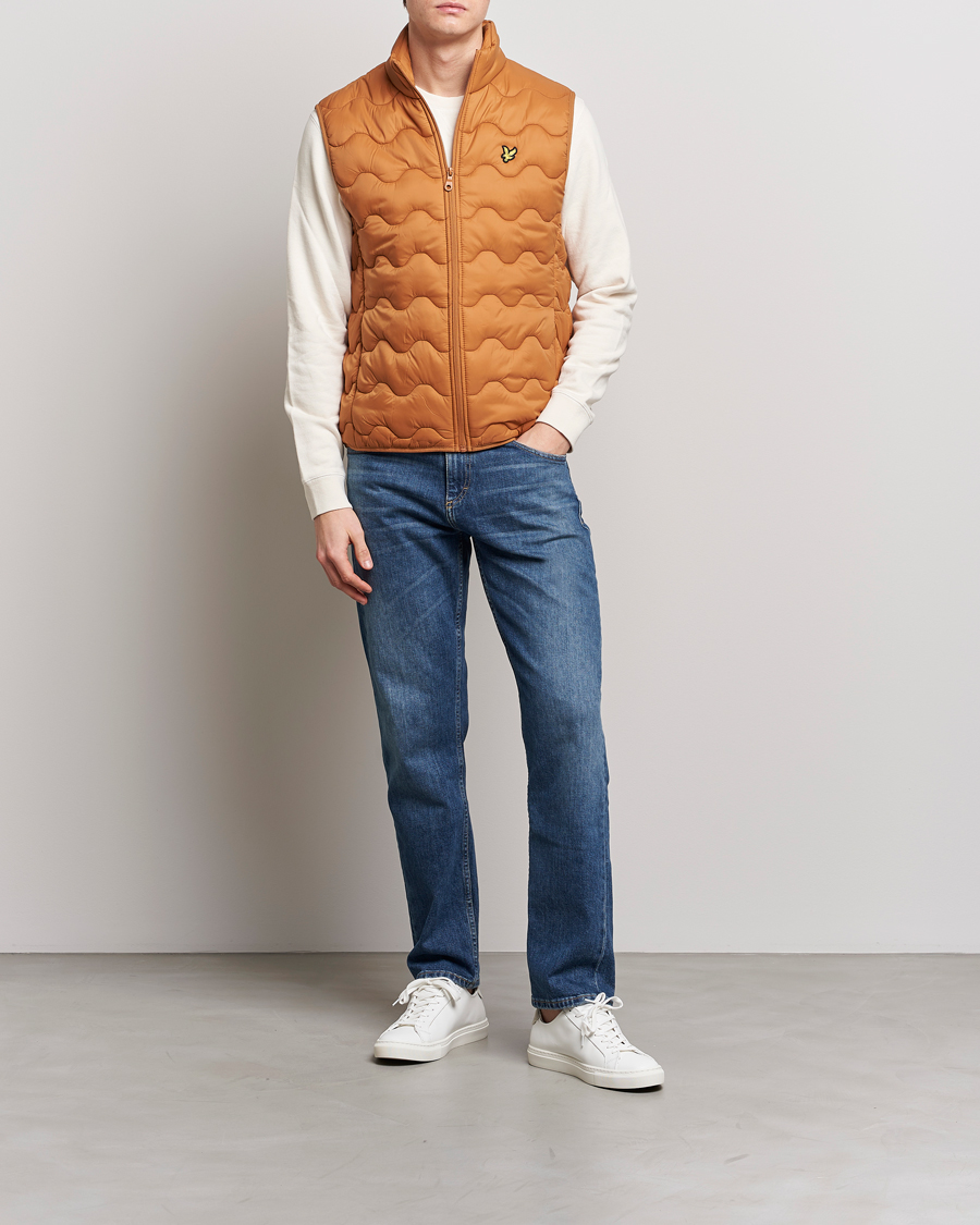 Herren | Westen | Lyle & Scott | Crest Quilted Gilet Vest Salt Burne