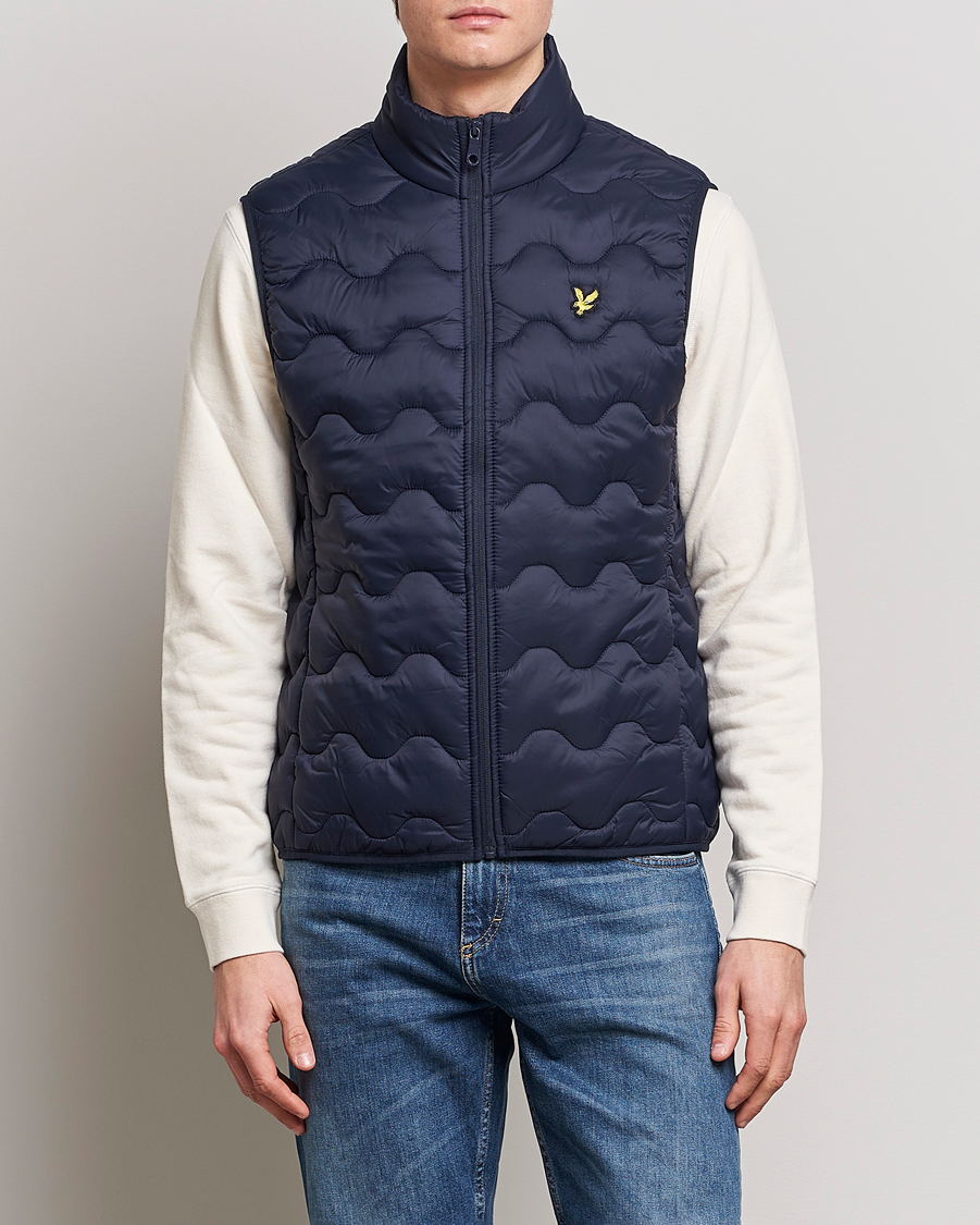 Herren | Westen | Lyle & Scott | Crest Quilted Gilet Vest Dark Navy
