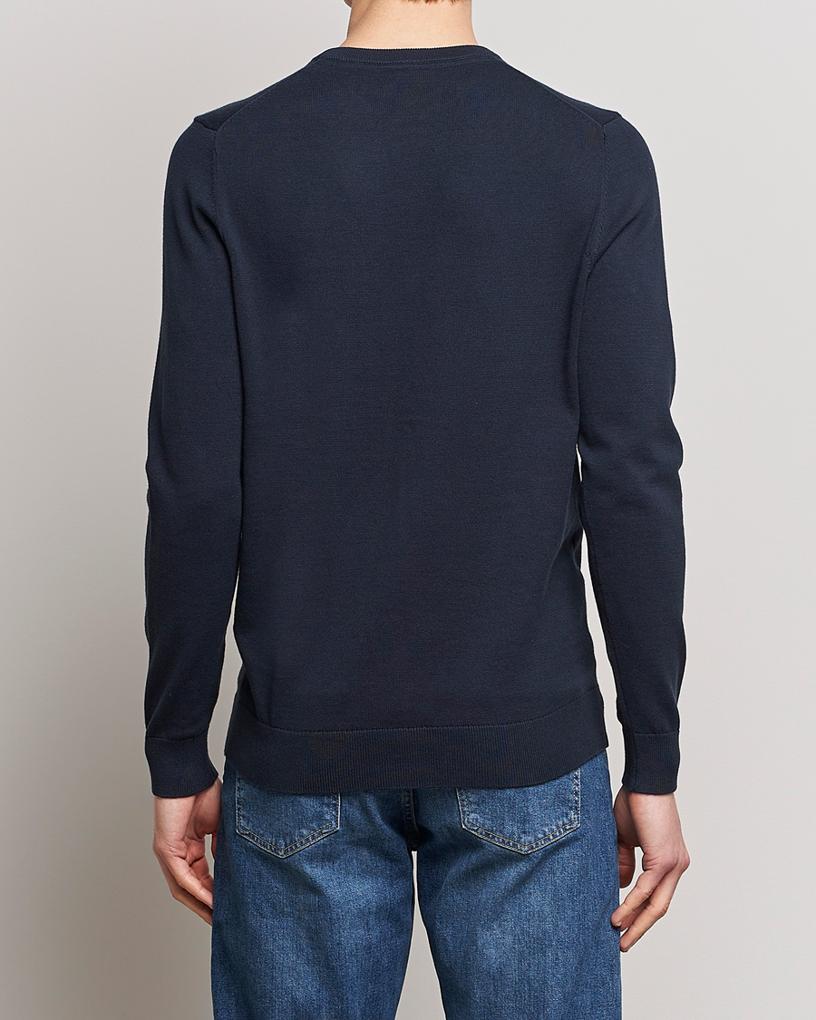 Herren | Pullover | Lyle & Scott | Crew Neck Cotton Sweater Dark Navy
