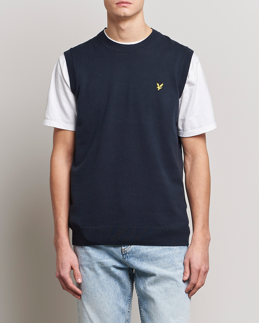Herren | Pullover | Lyle & Scott | Cotton Vest Dark Navy