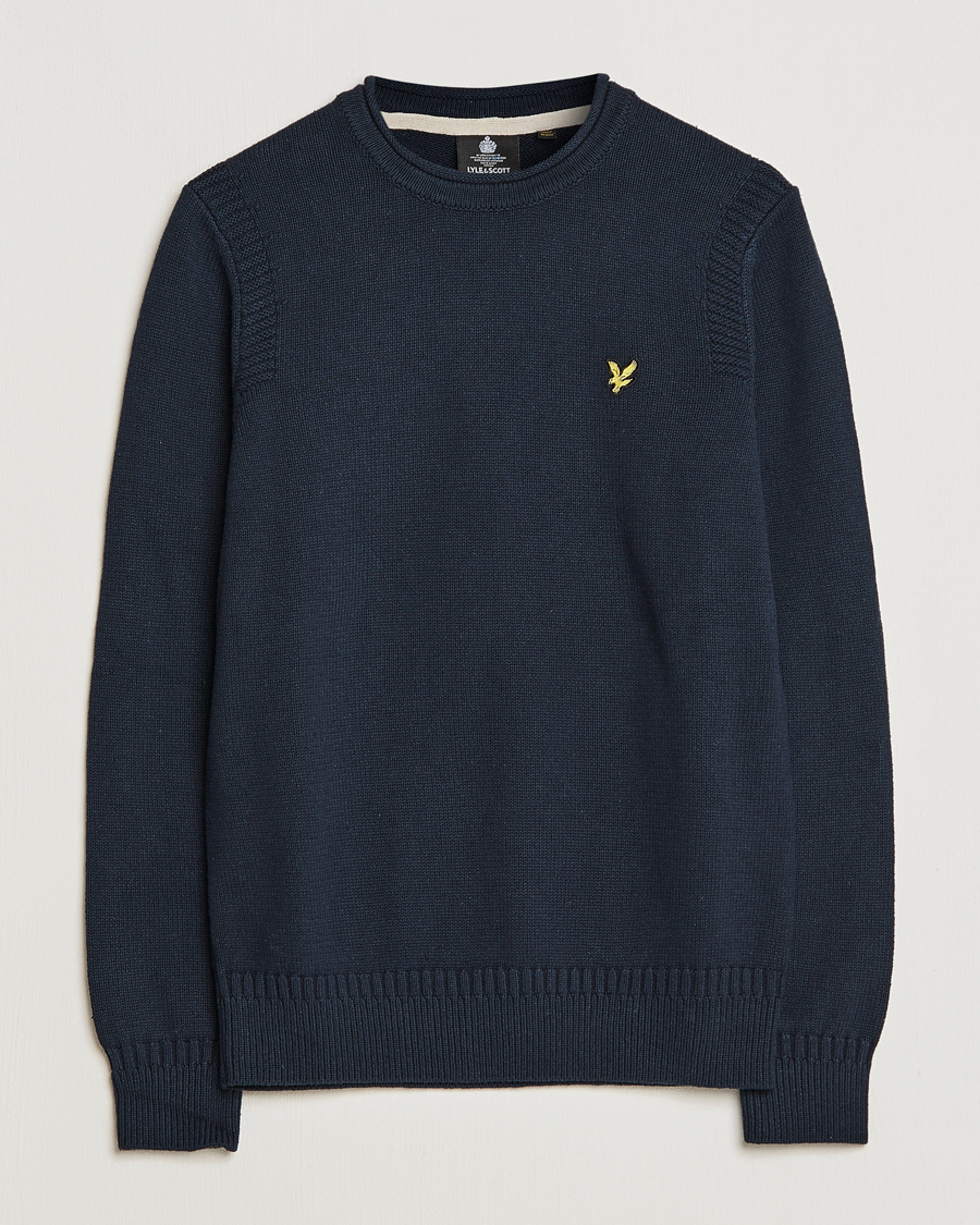 Herren | Pullover | Lyle & Scott | Soef Rll Mock Neck Sweater Dark Navy