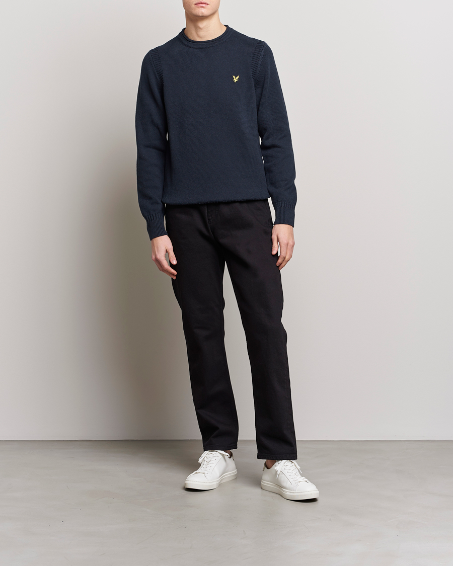 Herren | Pullover | Lyle & Scott | Soef Rll Mock Neck Sweater Dark Navy