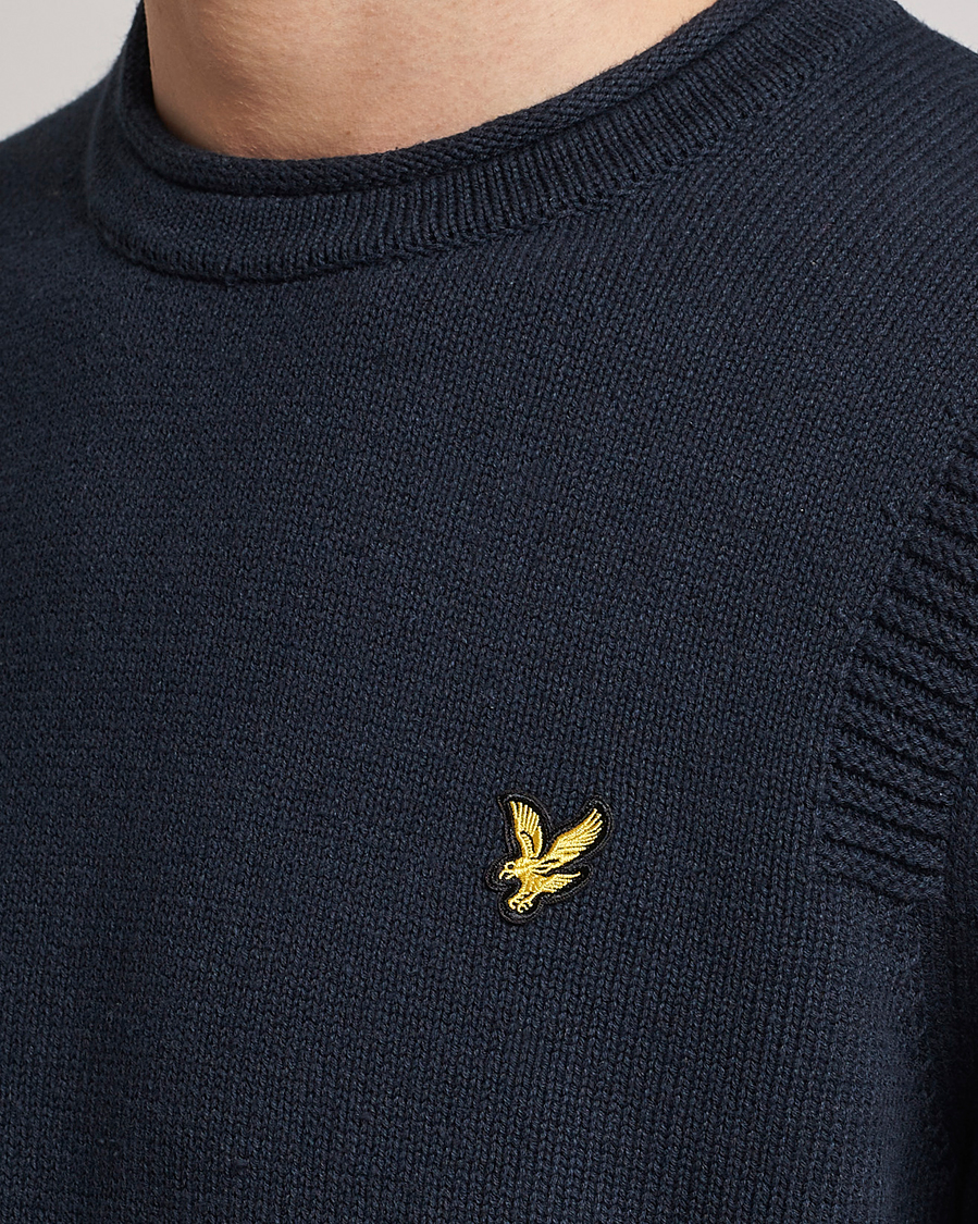 Herren | Pullover | Lyle & Scott | Soef Rll Mock Neck Sweater Dark Navy