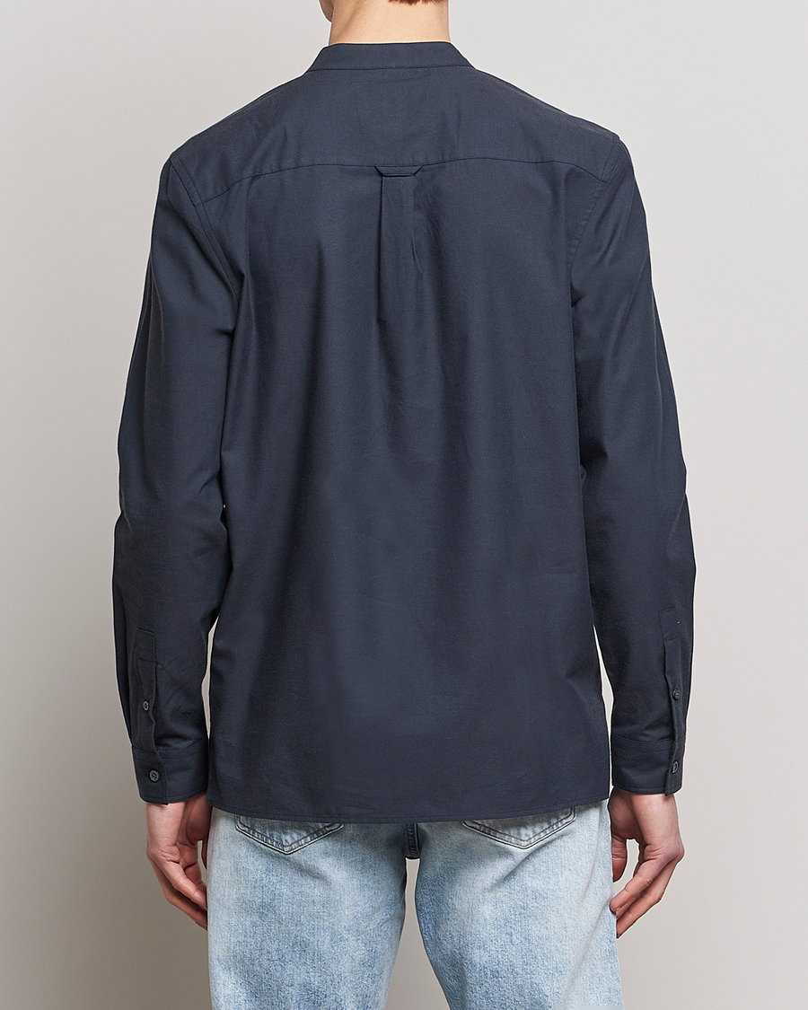 Herren | Hemden | Lyle & Scott | Marl Grandad Shirt Dark Navy