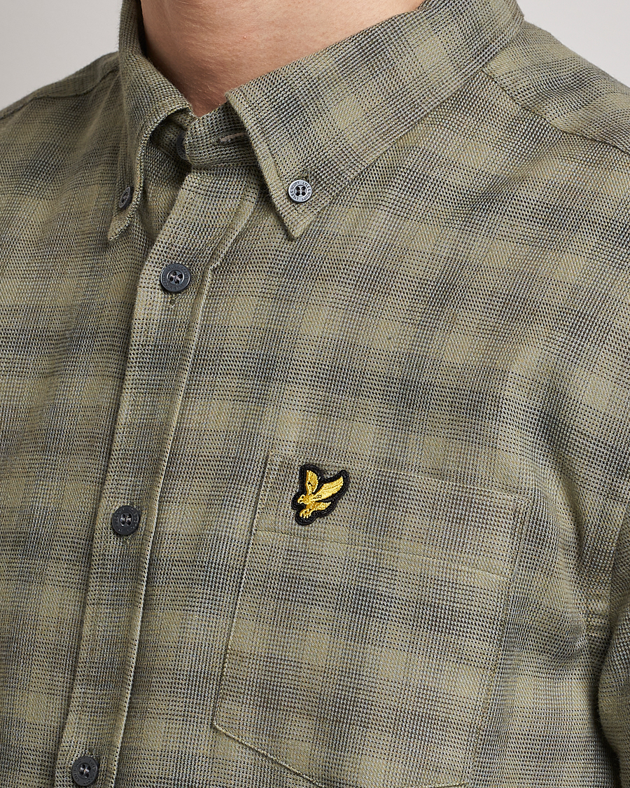 Herren | Hemden | Lyle & Scott | Button Down Flannel Shirt Sea Weed