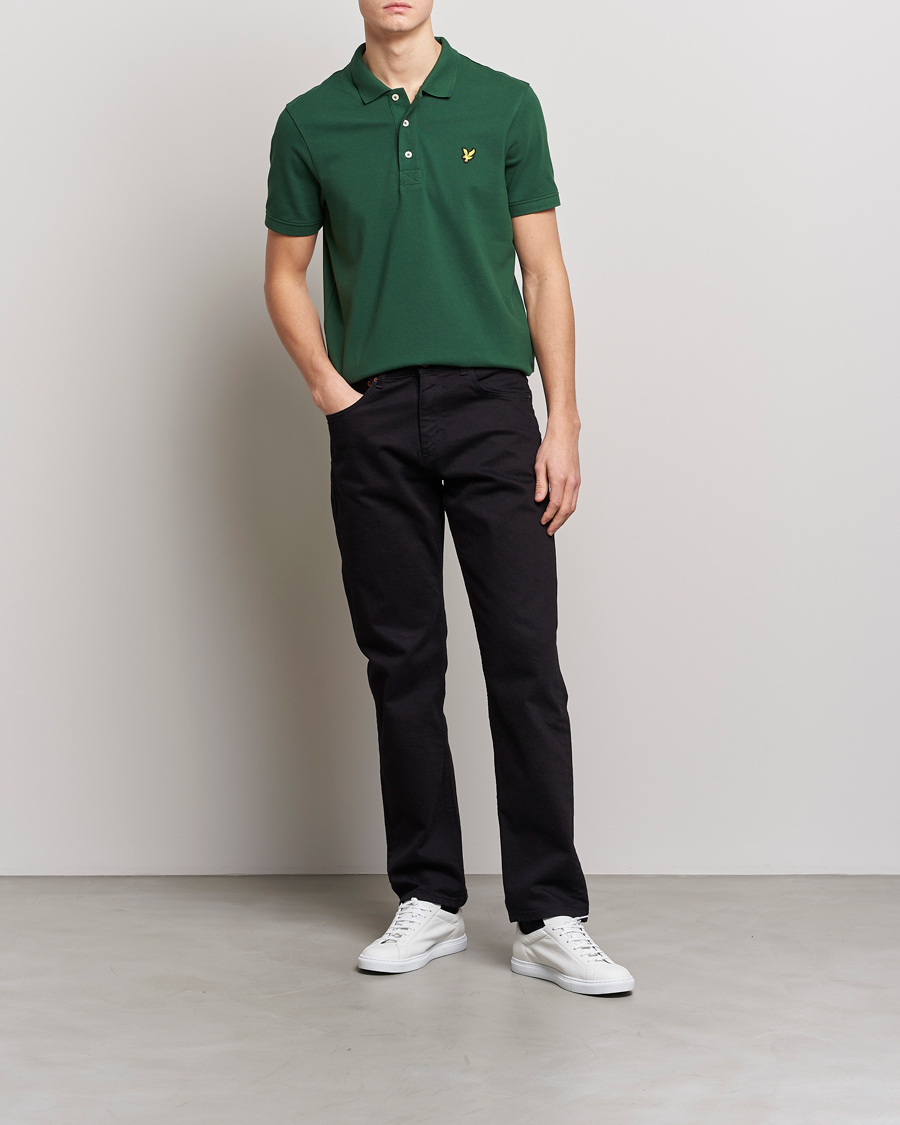 Herren | Poloshirts | Lyle & Scott | Plain Pique Polo English Green