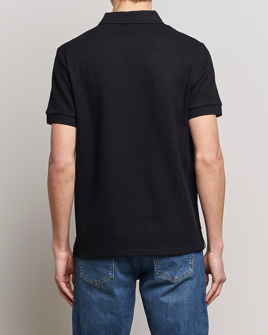 Herren | Poloshirts | Lyle & Scott | Cuffed Pique Polo Jet Black