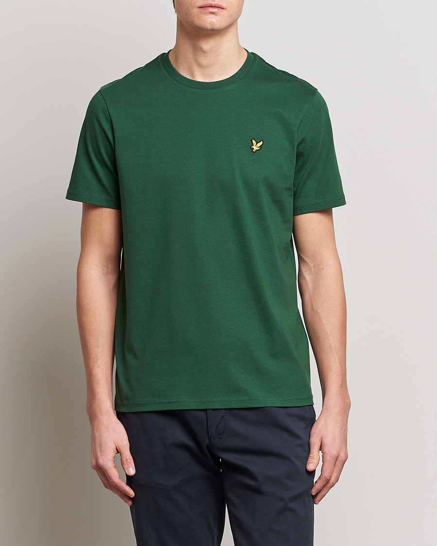 Herren | T-Shirts | Lyle & Scott | Crew Neck Organic Cotton Tee English Green