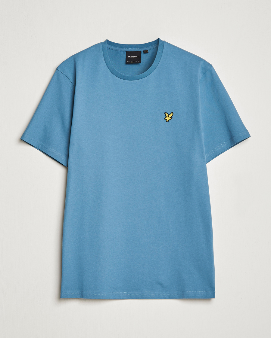 Herren | T-Shirts | Lyle & Scott | Crew Neck Organic Cotton Tee Skipton Blue