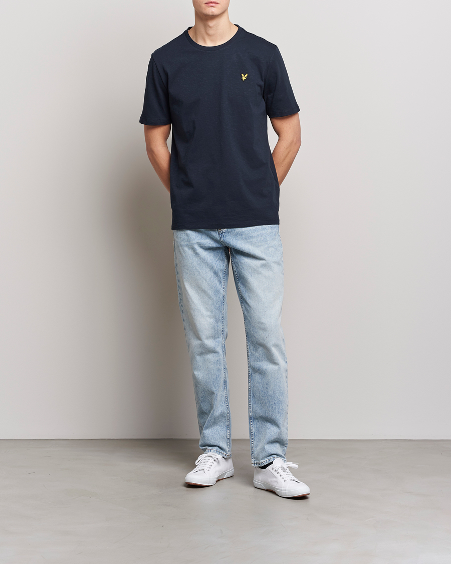 Herren | T-Shirts | Lyle & Scott | Slub T-Shirt Dark Navy