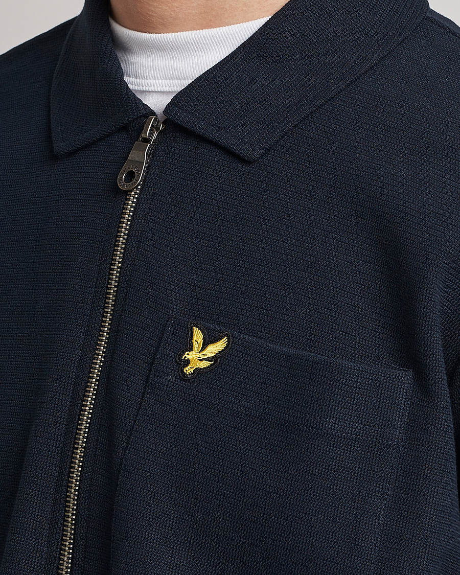 Herren | Pullover | Lyle & Scott | Crest Half Zip Sweater Dark Navy