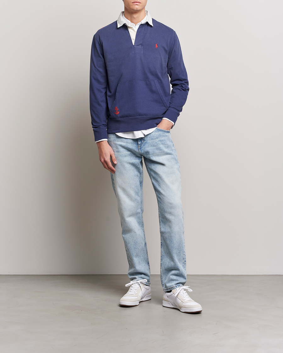 Herren | Pullover | Polo Ralph Lauren | Jersey Flag Rugger Boathouse Navy
