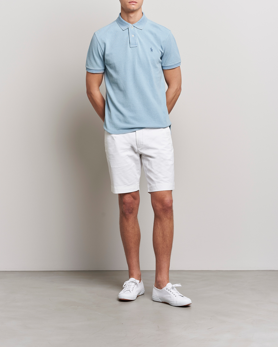 Herren | Poloshirts | Polo Ralph Lauren | Custom Slim Fit Polo Light Indigo