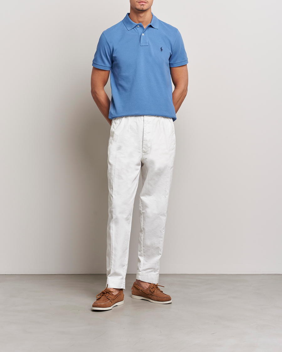 Herren | Poloshirts | Polo Ralph Lauren | Custom Slim Fit Polo French Blue