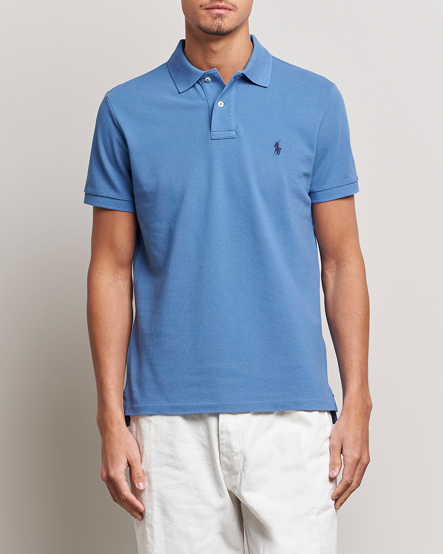 Herren | Poloshirts | Polo Ralph Lauren | Custom Slim Fit Polo French Blue