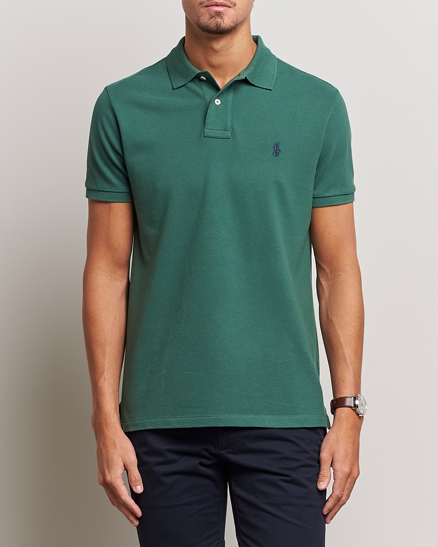 Herren | Poloshirts | Polo Ralph Lauren | Custom Slim Fit Polo Washed Forest