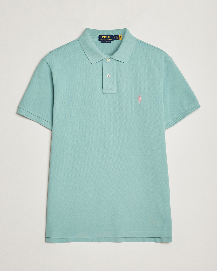 Herren | Poloshirts | Polo Ralph Lauren | Custom Slim Fit Polo Essex Green