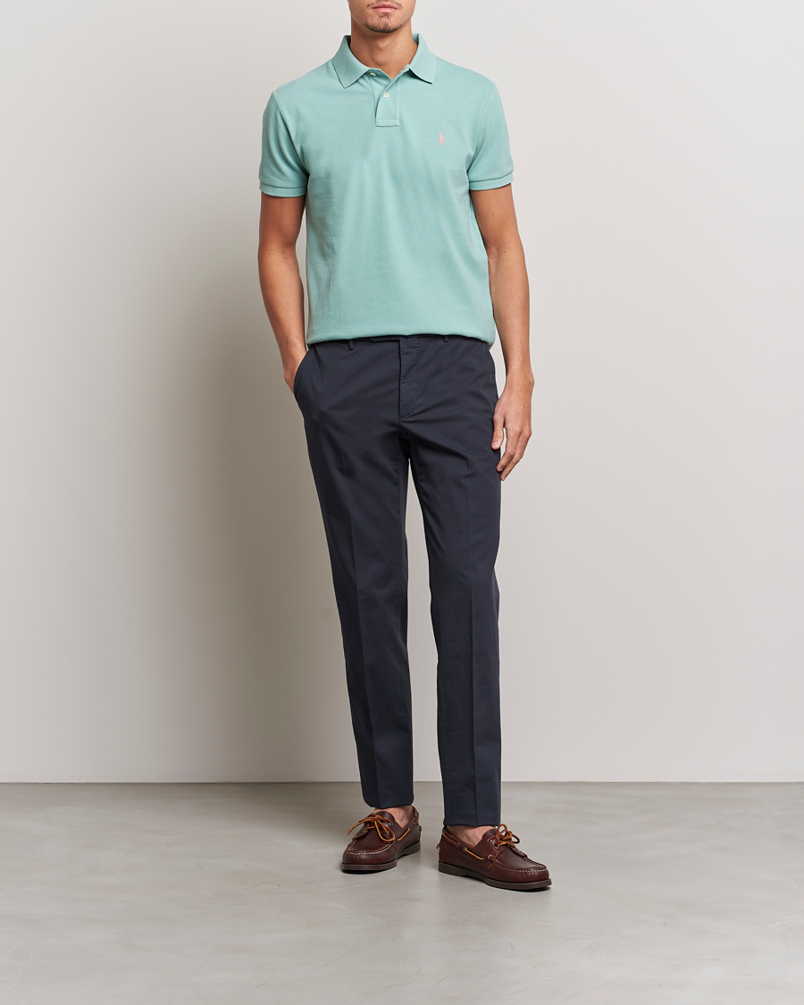Herren | Poloshirts | Polo Ralph Lauren | Custom Slim Fit Polo Essex Green