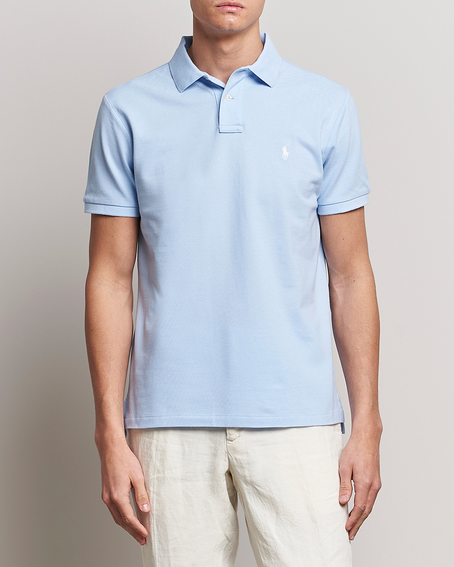 Herren | Poloshirts | Polo Ralph Lauren | Custom Slim Fit Polo Office Blue