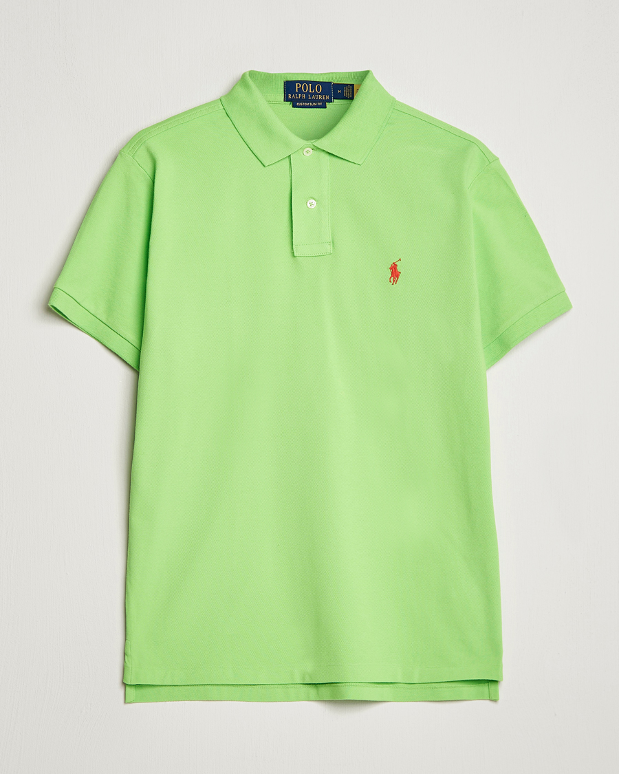 Herren | Poloshirts | Polo Ralph Lauren | Custom Slim Fit Polo Kiwi Lime