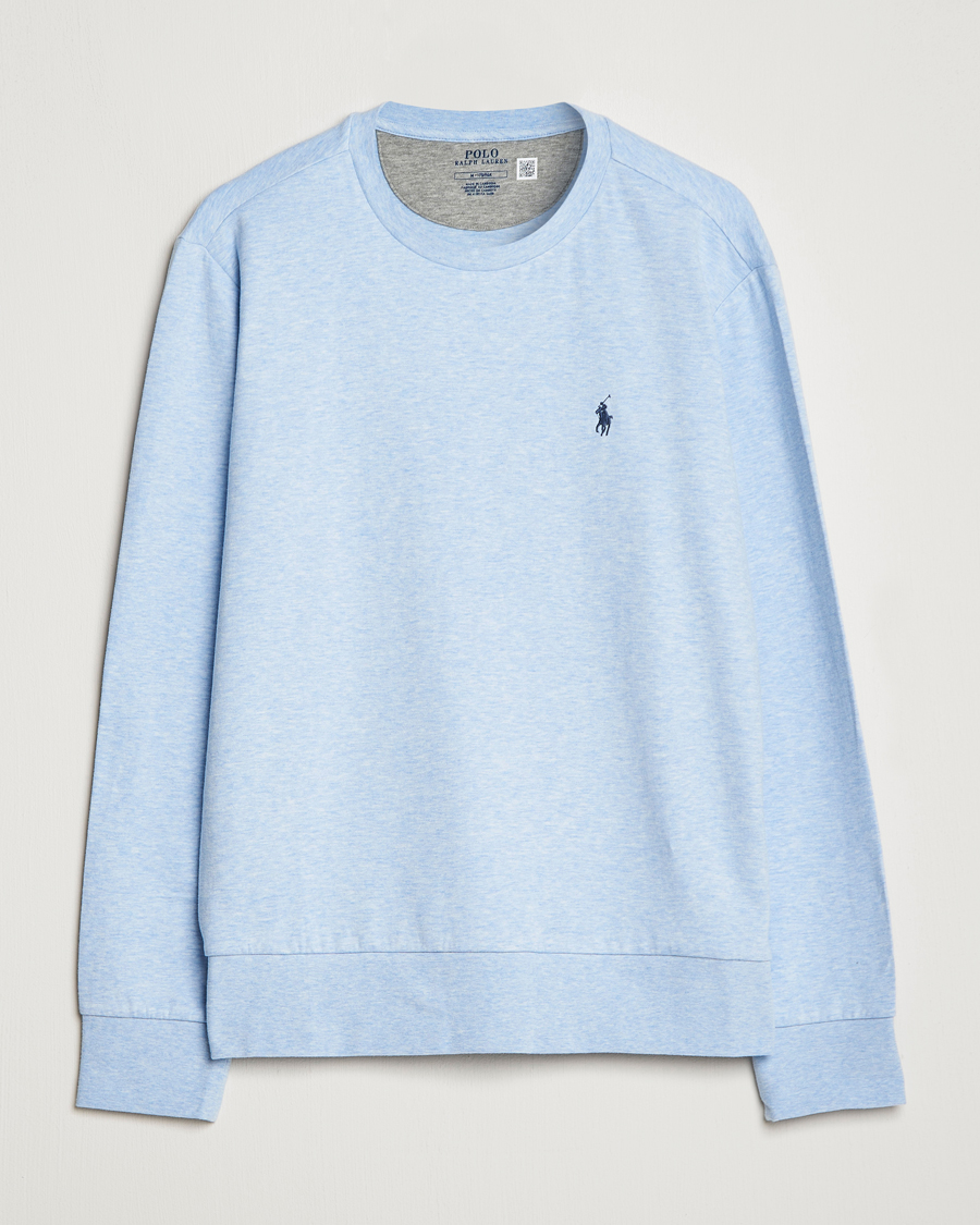 Herren | Pullover | Polo Ralph Lauren | Double Knitted Jersey Sweatshirt Elite Blue Heather