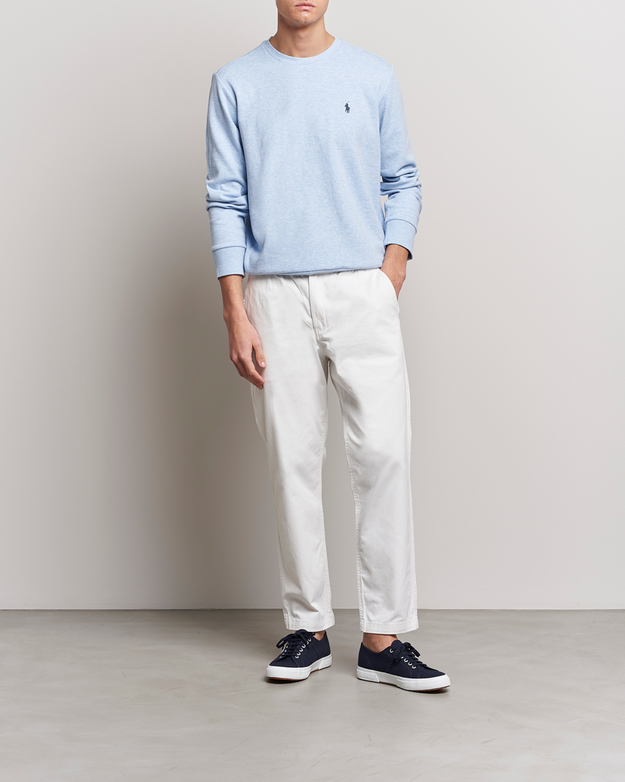 Herren | Pullover | Polo Ralph Lauren | Double Knitted Jersey Sweatshirt Elite Blue Heather