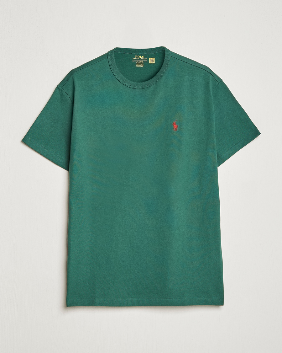 Herren | T-Shirts | Polo Ralph Lauren | Heavyweight Crew Neck T-Shirt Washed Forest