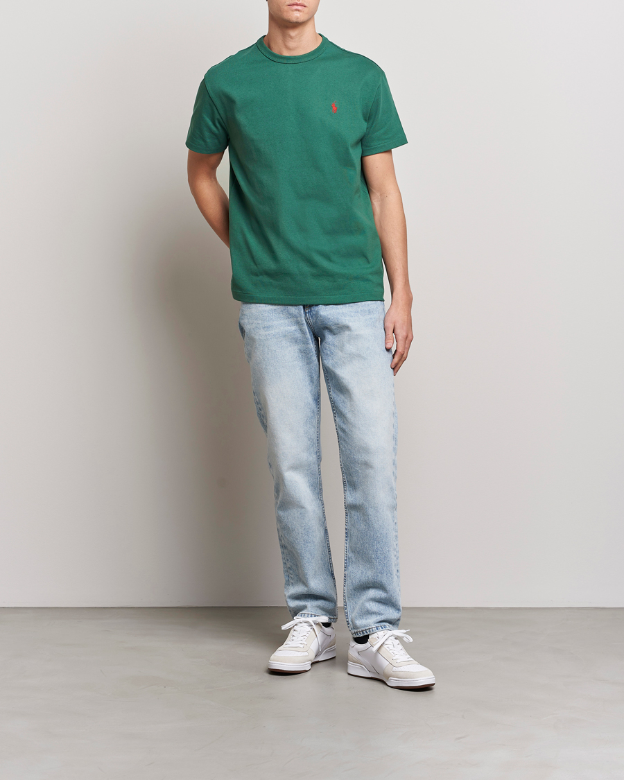 Herren | T-Shirts | Polo Ralph Lauren | Heavyweight Crew Neck T-Shirt Washed Forest