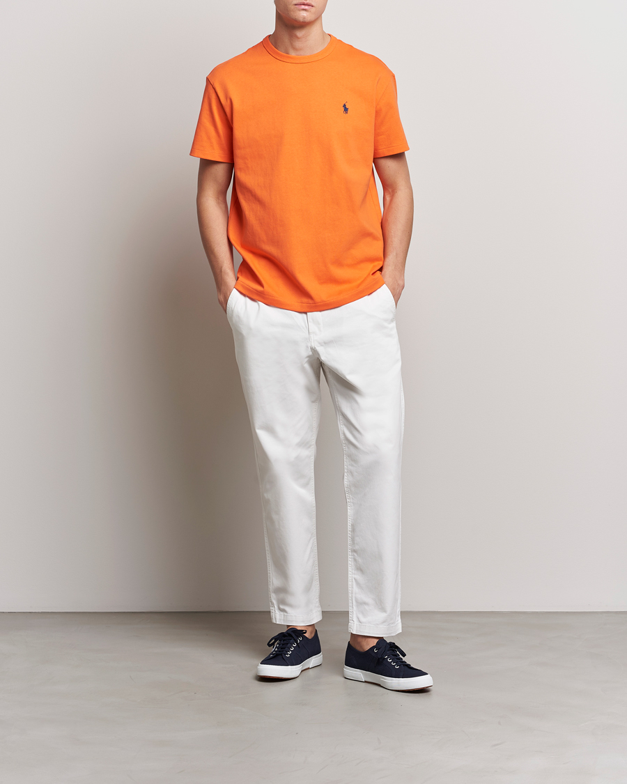 Herren | T-Shirts | Polo Ralph Lauren | Heavyweight Crew Neck T-Shirt Orange