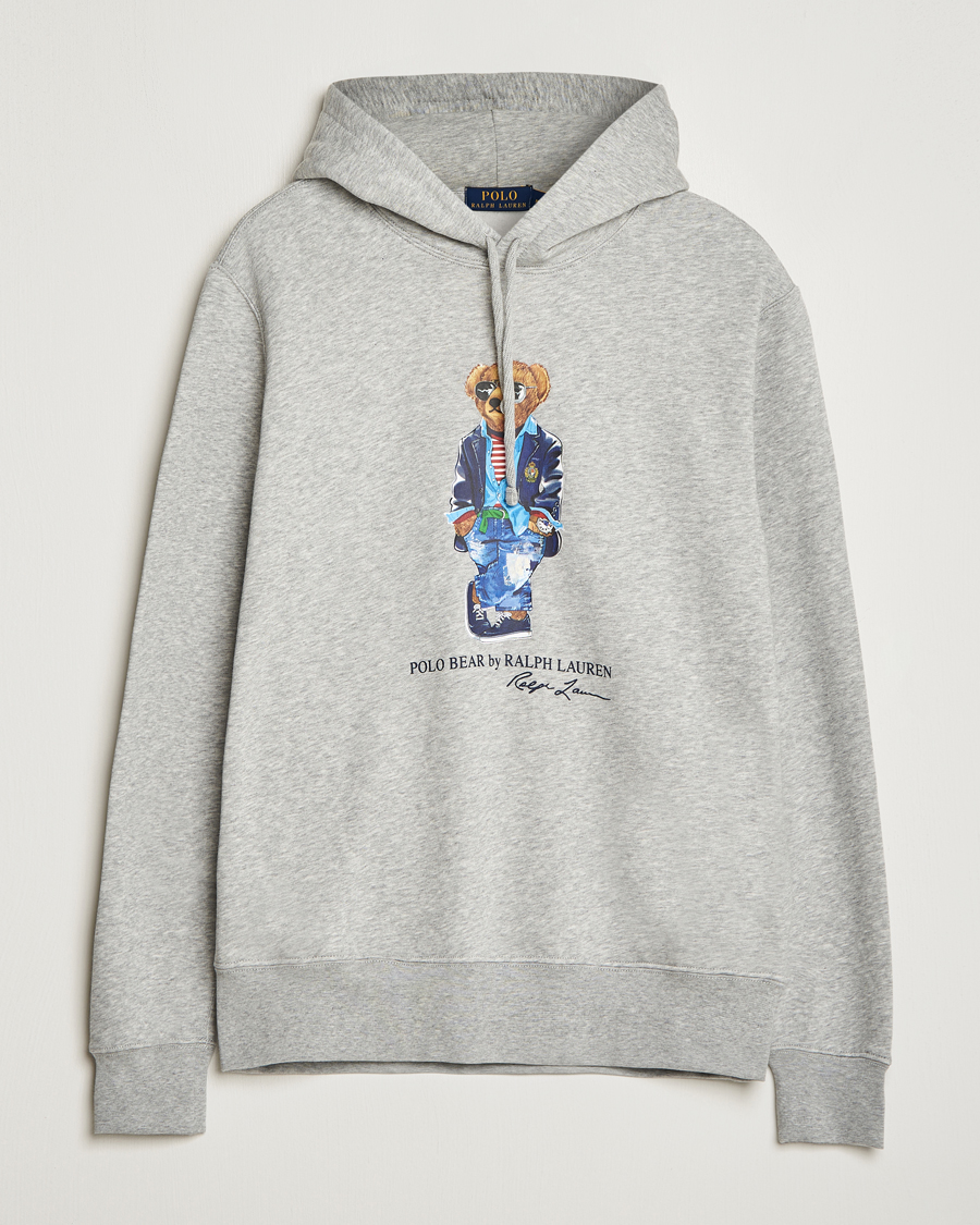 Herren | Pullover | Polo Ralph Lauren | Printed Regatta Bear Hoodie Andover Heather