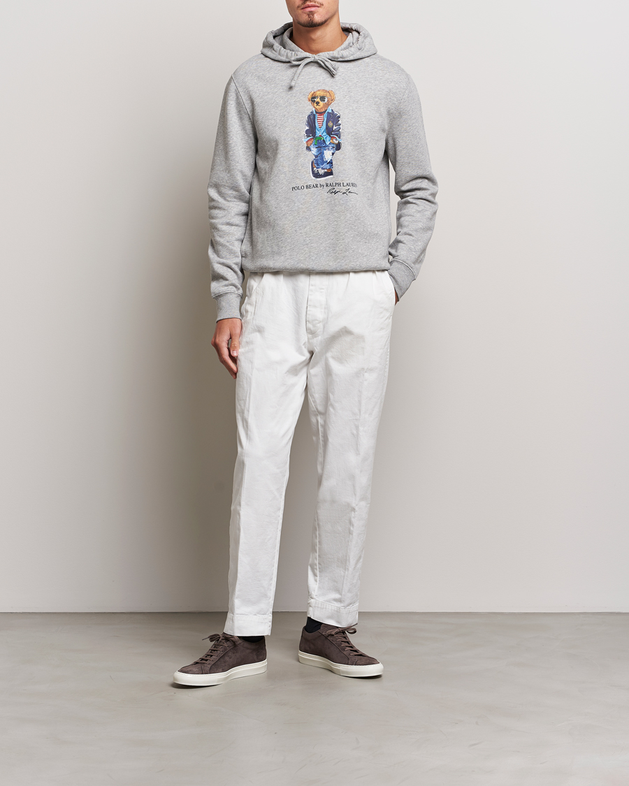 Herren | Pullover | Polo Ralph Lauren | Printed Regatta Bear Hoodie Andover Heather
