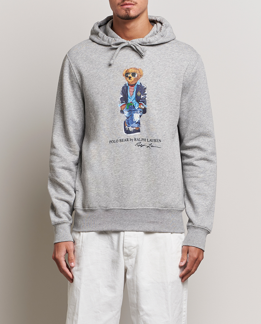 Herren | Pullover | Polo Ralph Lauren | Printed Regatta Bear Hoodie Andover Heather