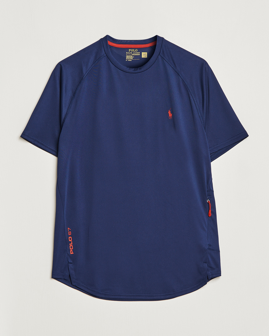 Herren | T-Shirts | Polo Ralph Lauren | Performance Jersey Crew Neck T-Shirt Newport Navy