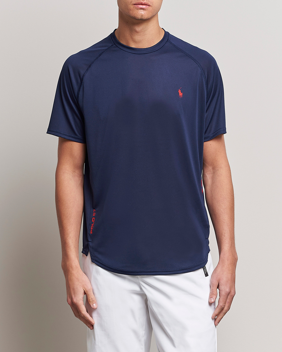 Herren | T-Shirts | Polo Ralph Lauren | Performance Jersey Crew Neck T-Shirt Newport Navy