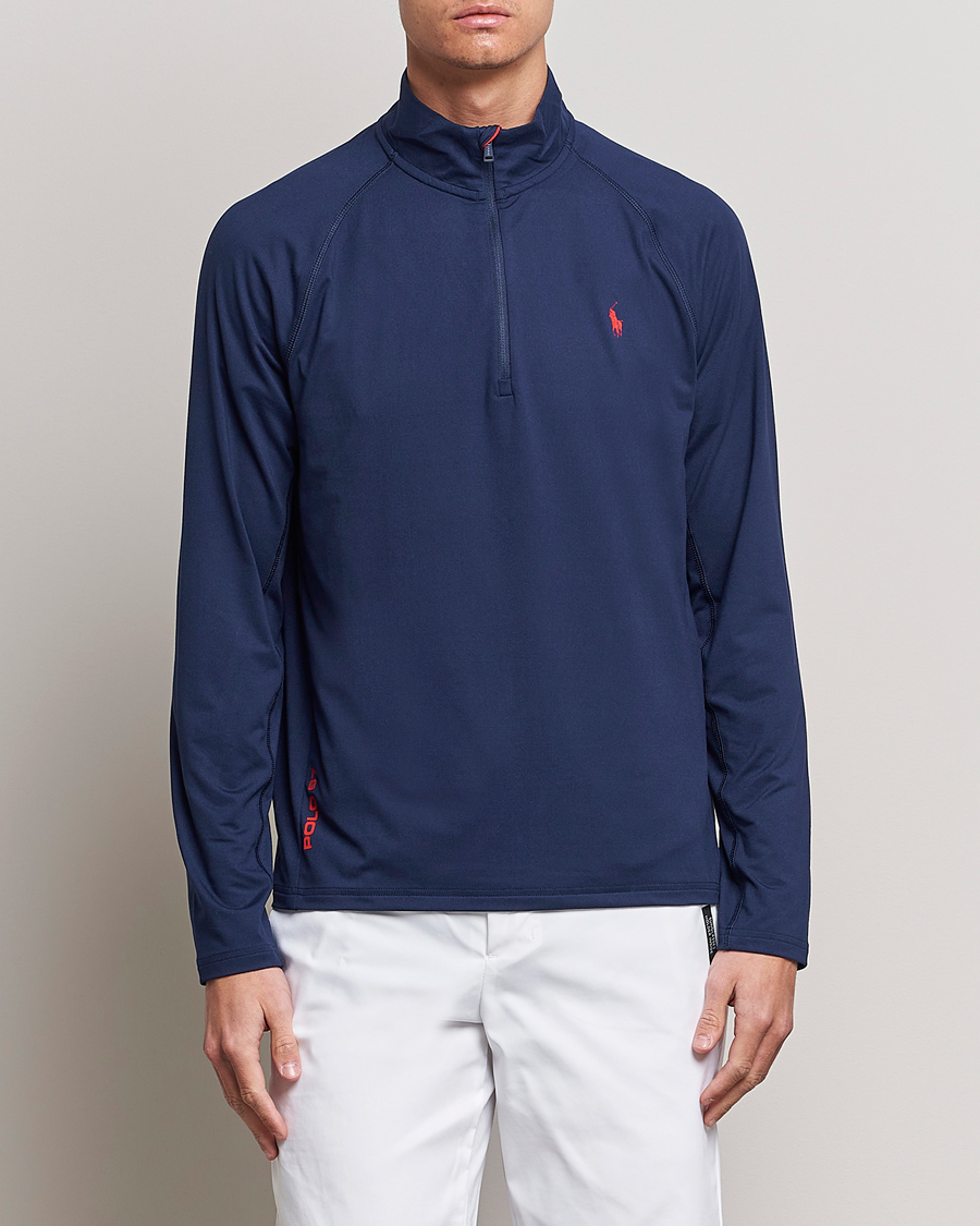 Herren | Pullover | Polo Ralph Lauren | Performance Jersey Half-Zip Newport Navy